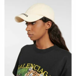 Balenciaga Logo Cotton Baseball Cap