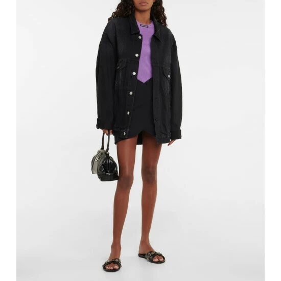 Balenciaga Cagole Leather Slides 1 Balenciaga Cagole Leather Slides