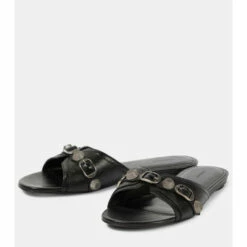 Balenciaga Cagole Leather Slides 8 Balenciaga Cagole Leather Slides -Balenciaga Sportswear unnamed file 1034