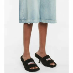 Balenciaga Furry 80 Faux Shearling Sandals -Balenciaga Sportswear unnamed file 1086