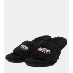 Balenciaga Furry 80 Faux Shearling Sandals -Balenciaga Sportswear unnamed file 1087