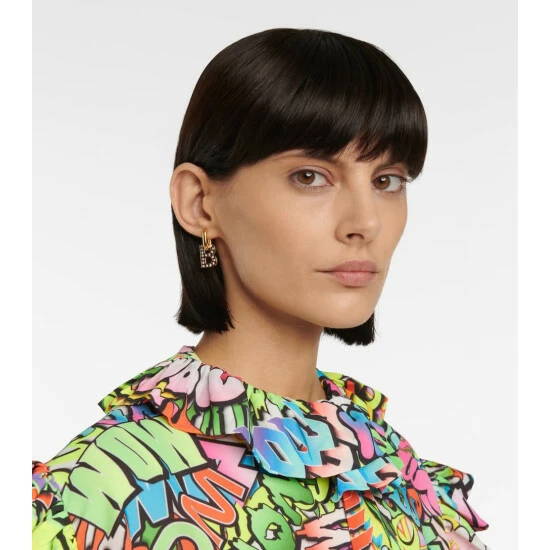 Balenciaga B Chain XS Embellished Earrings 2 Balenciaga B Chain XS Embellished Earrings - Image 2