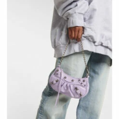 Balenciaga Le Cagole Mini Leather Shoulder Bag