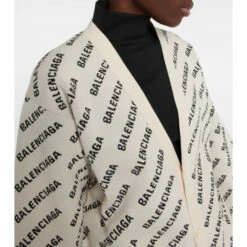 Balenciaga Logo Cotton And Wool-blend Cardigan -Balenciaga Sportswear unnamed file 122