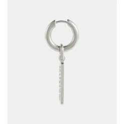 Balenciaga Skate Tag Logo Drop Earrings