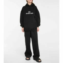 Balenciaga Logo Cotton Hoodie