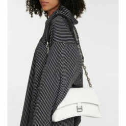 Balenciaga Downtown Small Leather Shoulder Bag