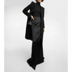 Balenciaga Satin Maxi Skirt