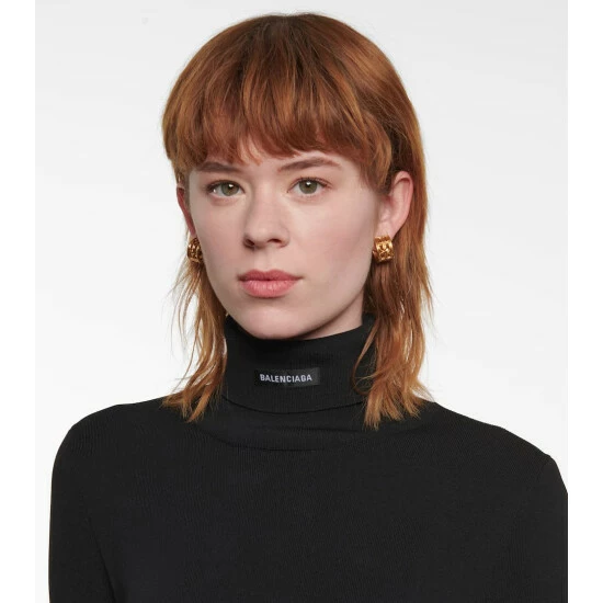 Balenciaga BB Hoop Earrings 2 Balenciaga BB Hoop Earrings - Image 2