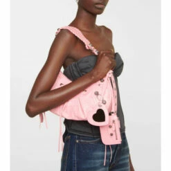 Balenciaga Le Cagole Small Leather Shoulder Bag