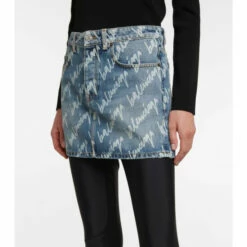 Balenciaga Logo Denim Miniskirt -Balenciaga Sportswear unnamed file 1411