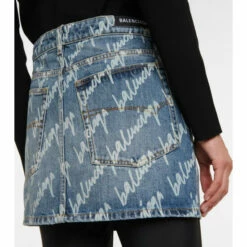 Balenciaga Logo Denim Miniskirt -Balenciaga Sportswear unnamed file 1412