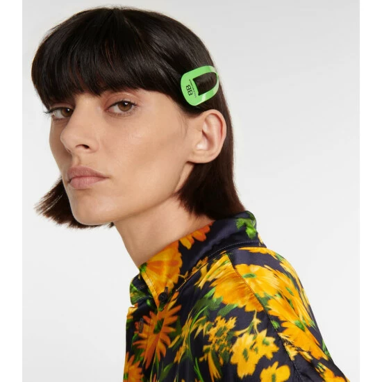 Balenciaga XXL Set Of Two Hair Clips 1 Balenciaga XXL Set Of Two Hair Clips