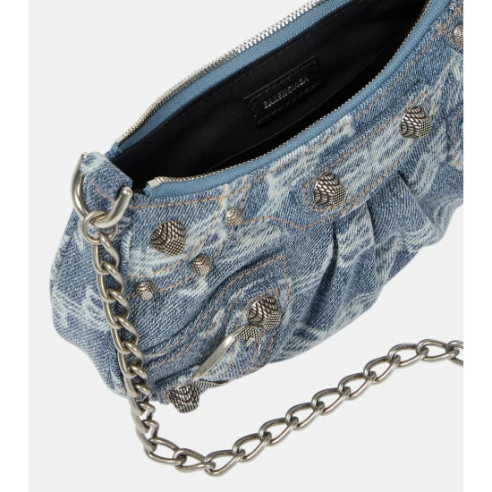 Balenciaga Le Cagole Mini Denim Shoulder Bag 2 Balenciaga Le Cagole Mini Denim Shoulder Bag - Image 2