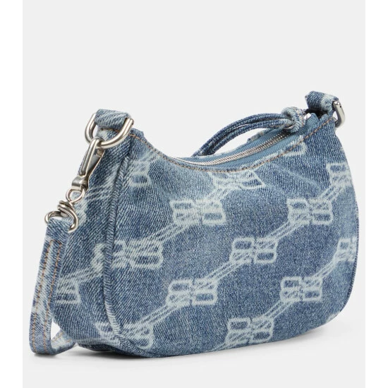 Balenciaga Le Cagole Mini Denim Shoulder Bag 3 Balenciaga Le Cagole Mini Denim Shoulder Bag - Image 3