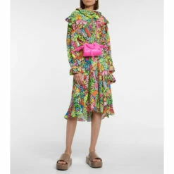 Balenciaga Rise Leather Platform Slides