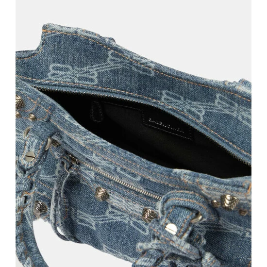 Balenciaga Neo Cagole XS Denim Shoulder Bag 2 Balenciaga Neo Cagole XS Denim Shoulder Bag - Image 2