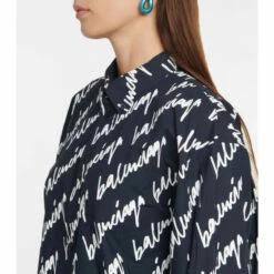Balenciaga New Scribble Oversized Cotton Shirt 5 Balenciaga New Scribble Oversized Cotton Shirt -Balenciaga Sportswear unnamed file 1519