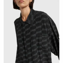 Balenciaga BB Monogram Silk Crêpe Shirt -Balenciaga Sportswear unnamed file 1545