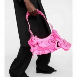 Balenciaga Le Cagole XS Ruffled Shoulder Bag