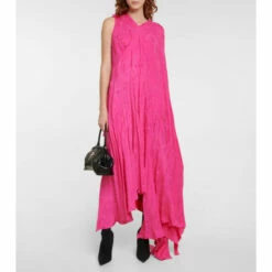 Balenciaga Floral Jacquard Midi Dress