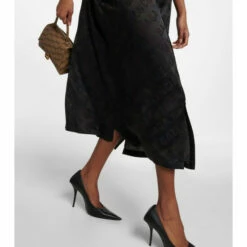 Balenciaga Logo Jacquard Silk Shirt Dress -Balenciaga Sportswear unnamed file 172