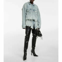 Balenciaga Deconstructed Oversized Denim Jacket