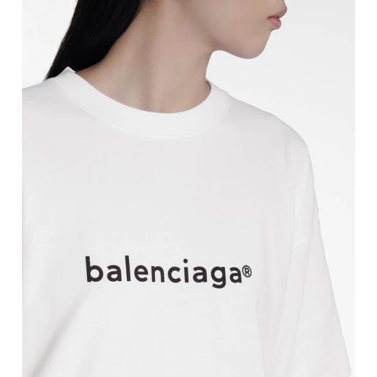 Balenciaga Logo Cotton T-shirt 4 Balenciaga Logo Cotton T-shirt - Image 4