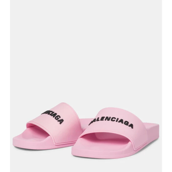 Balenciaga Logo Rubber Slides 4 Balenciaga Logo Rubber Slides - Image 4