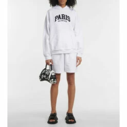 Balenciaga Cities Paris Cotton Hoodie