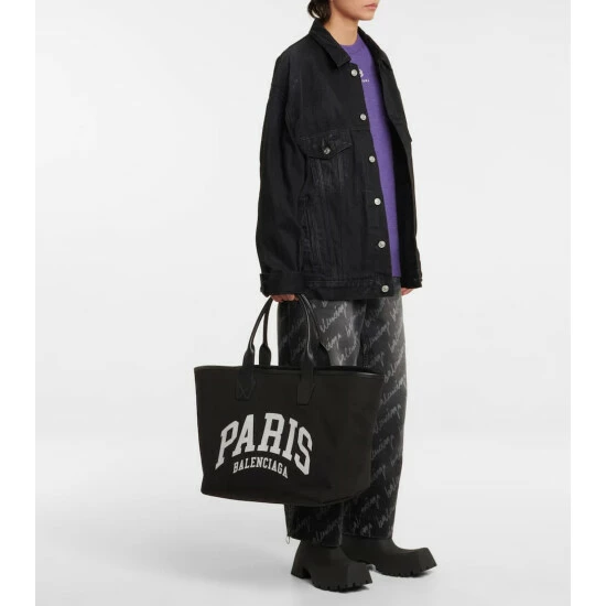 Balenciaga Cities Paris Jumbo Cotton Tote 4 Balenciaga Cities Paris Jumbo Cotton Tote - Image 4