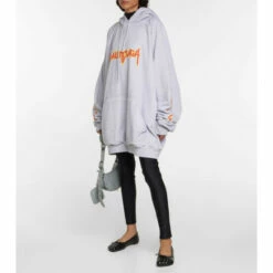 Balenciaga Fetish Leather Ballet Flats