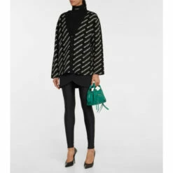 Balenciaga Logo Jacquard Cotton-blend Cardigan