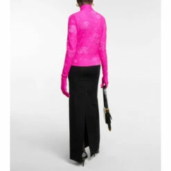 Balenciaga Floral Lace Mockneck Gloved Top -Balenciaga Sportswear unnamed file 2058
