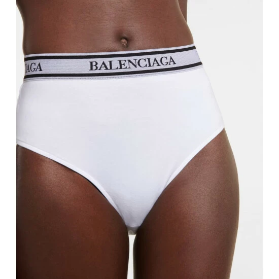 Balenciaga Logo High-rise Jersey Briefs 3 Balenciaga Logo High-rise Jersey Briefs - Image 3