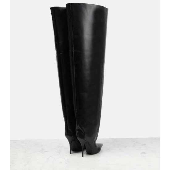 Balenciaga Waders Leather Over-the-knee Boots 2 Balenciaga Waders Leather Over-the-knee Boots - Image 2