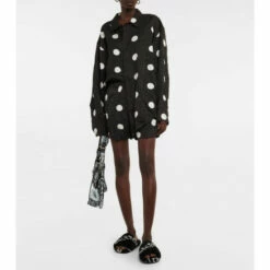 Balenciaga Logo Faux Fur Sandals