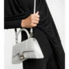 Balenciaga Hourglass XS Glitter Crossbody Bag
