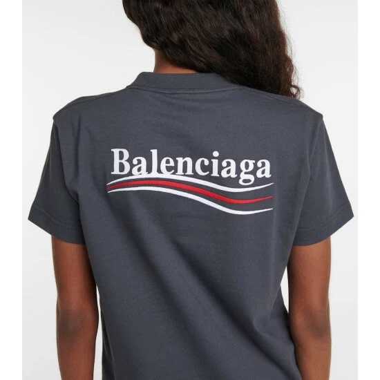 Balenciaga Logo Cotton T-shirt 3 Balenciaga Logo Cotton T-shirt - Image 3