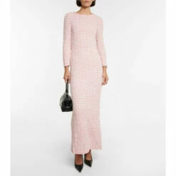 Balenciaga Tweed Maxi Dress