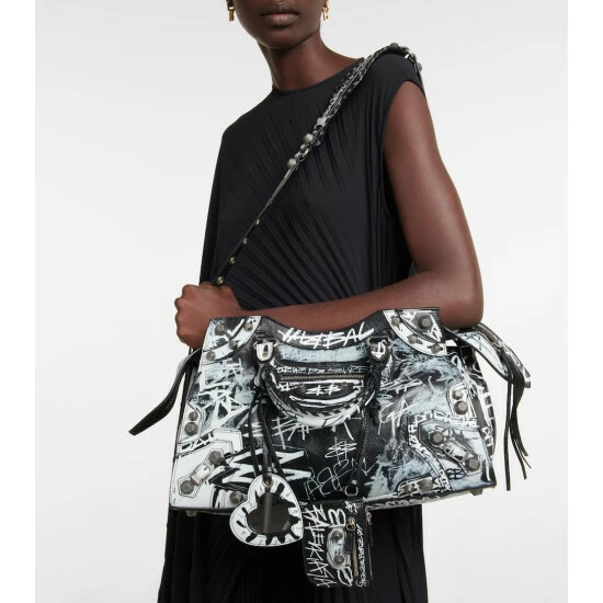 Balenciaga Neo Cagole City Small Leather Tote Bag 1 Balenciaga Neo Cagole City Small Leather Tote Bag