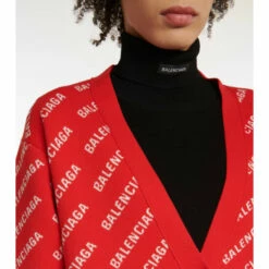 Balenciaga Logo Intarsia Cotton-blend Cardigan -Balenciaga Sportswear unnamed file 2273
