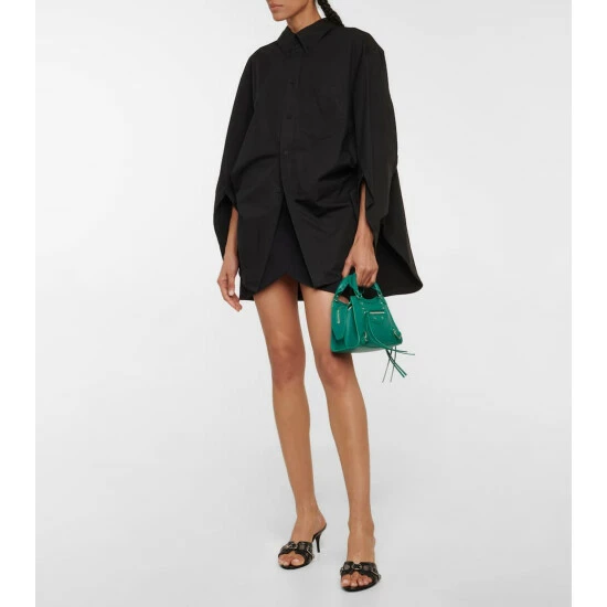 Balenciaga Swing Twisted Cotton Shirt 1 Balenciaga Swing Twisted Cotton Shirt