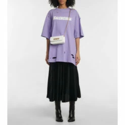 Balenciaga Logo Distressed Cotton T-shirt