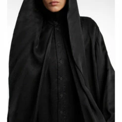 Balenciaga Hooded Cupro Shirt With Scarf -Balenciaga Sportswear unnamed file 2348