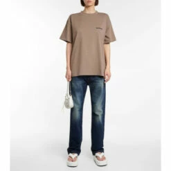 Balenciaga Leather Platform Thong Sandals