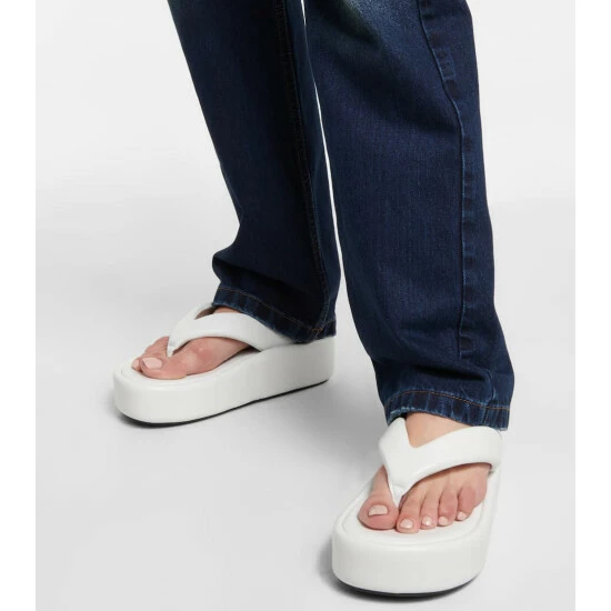 Balenciaga Leather Platform Thong Sandals 3 Balenciaga Leather Platform Thong Sandals - Image 3