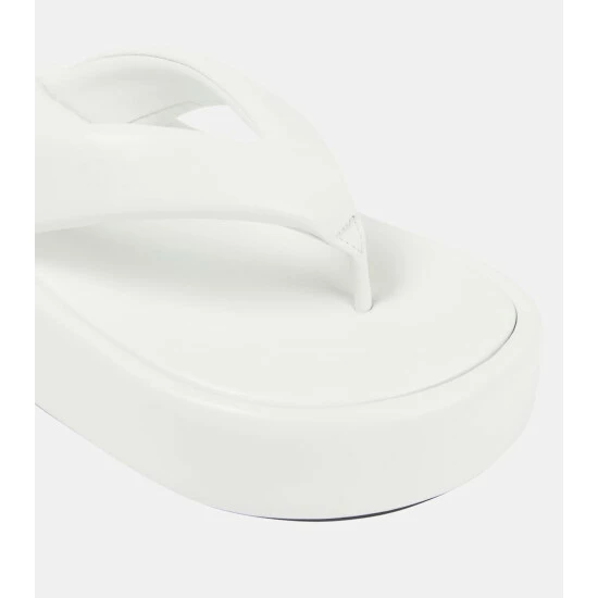 Balenciaga Leather Platform Thong Sandals 5 Balenciaga Leather Platform Thong Sandals - Image 5