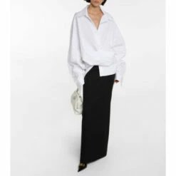 Balenciaga Draped Cotton Shirt