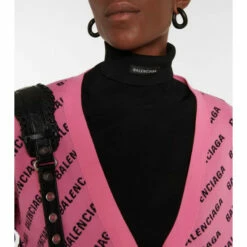 Balenciaga Mini Allover Logo Cotton-blend Cardigan -Balenciaga Sportswear unnamed file 2405